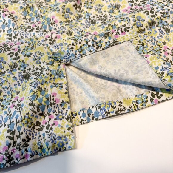 J. Jill Floral Chino Skirt Size 8 Cottage Pencil Skirts Floral Romantic - Picture 5 of 8